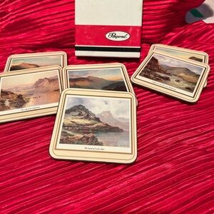Pimpernel Scottish scenes- 6 lovely scenes on cork board   - new or like new
